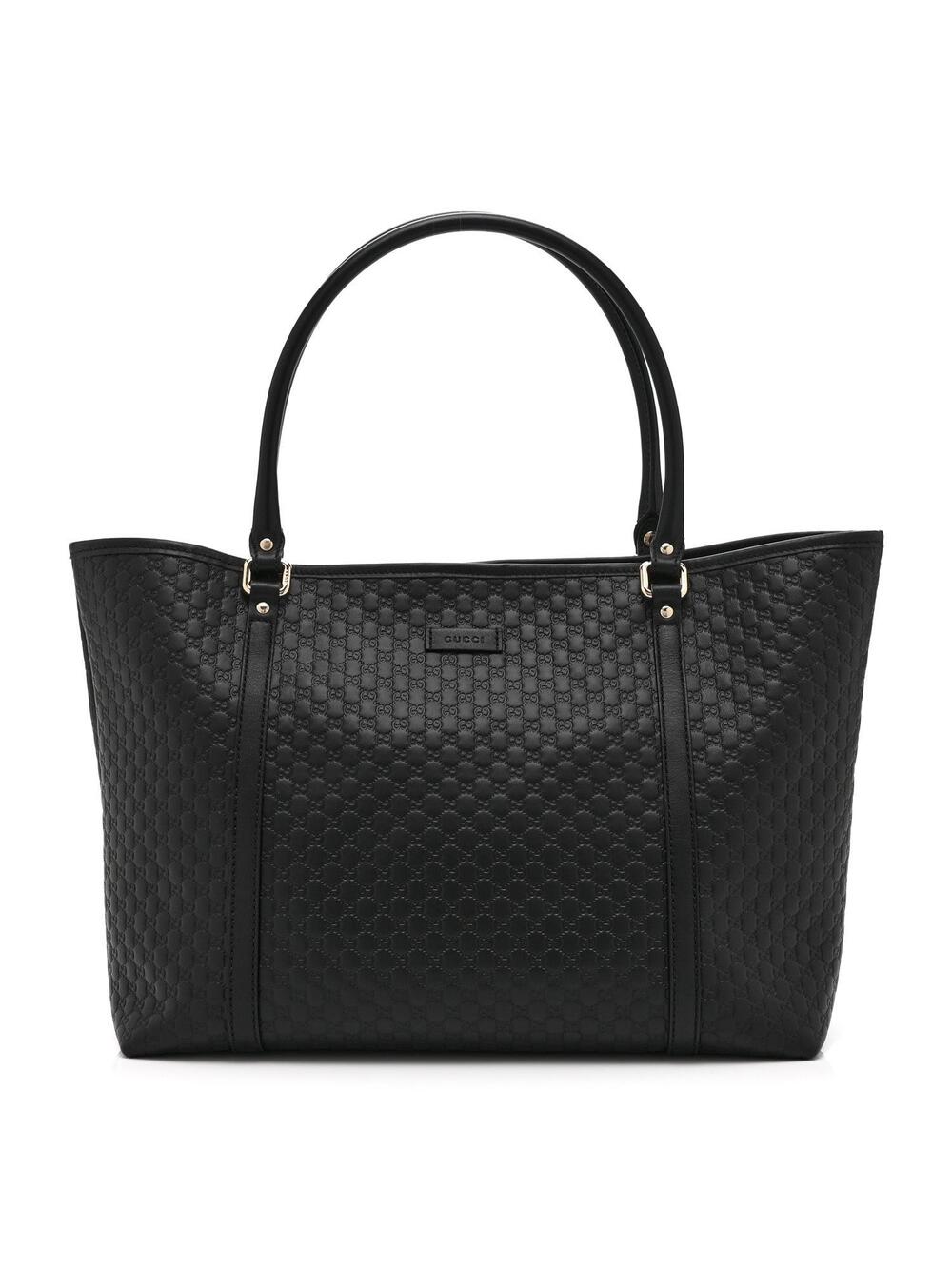 Microguccissima Medium Joy Tote Black #334393G12B